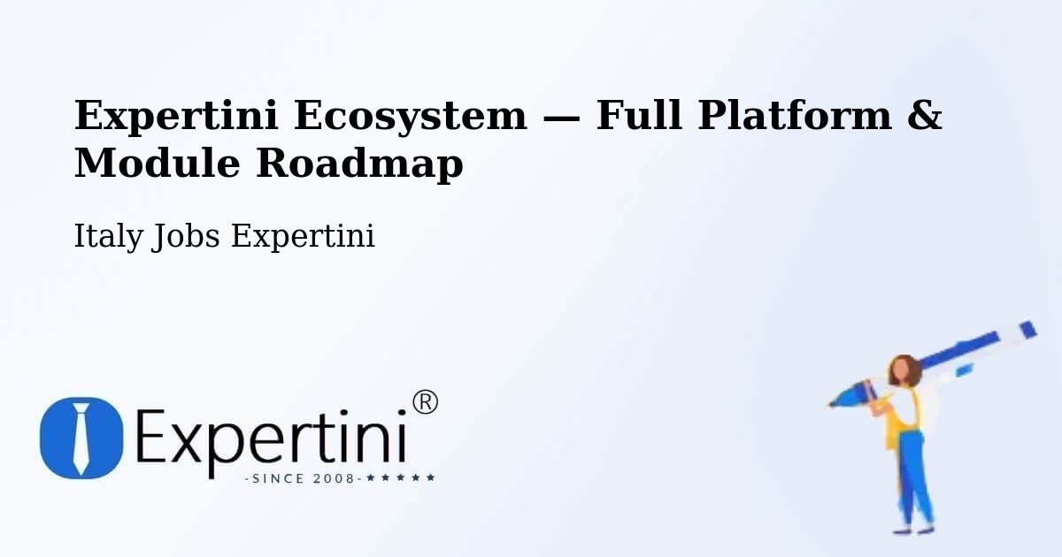 Expertini Ecosystem — Full Platform & Module Roadmap – Corrido