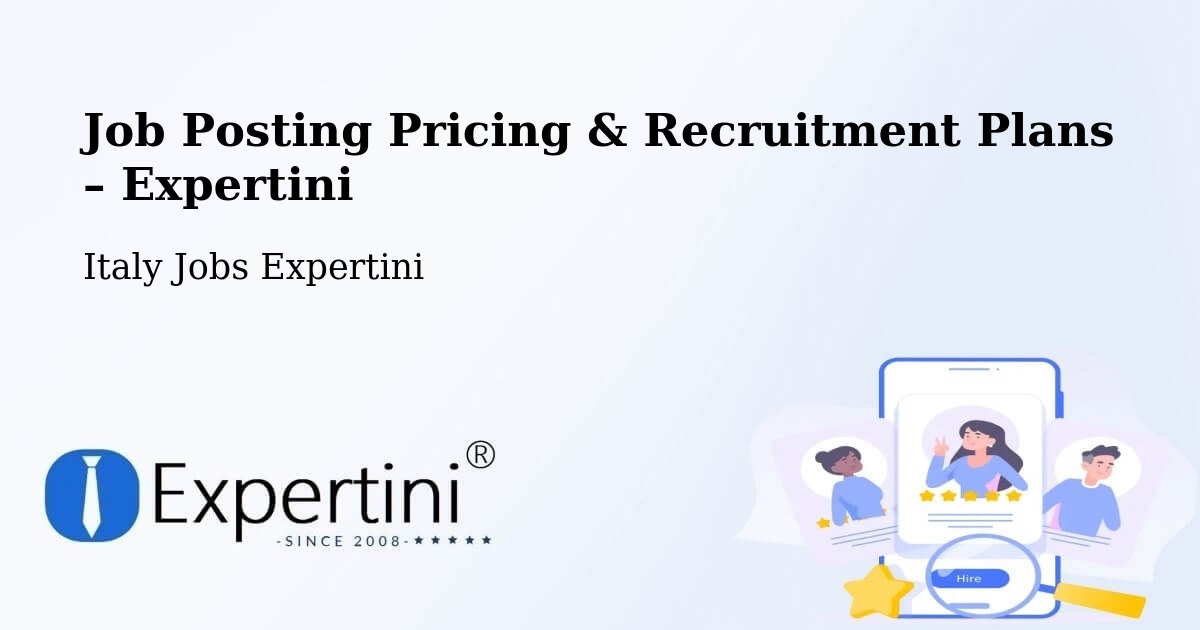 Job Posting Pricing & Recruitment Plans – Corrido - Corrido, Italy Jobs Expertini