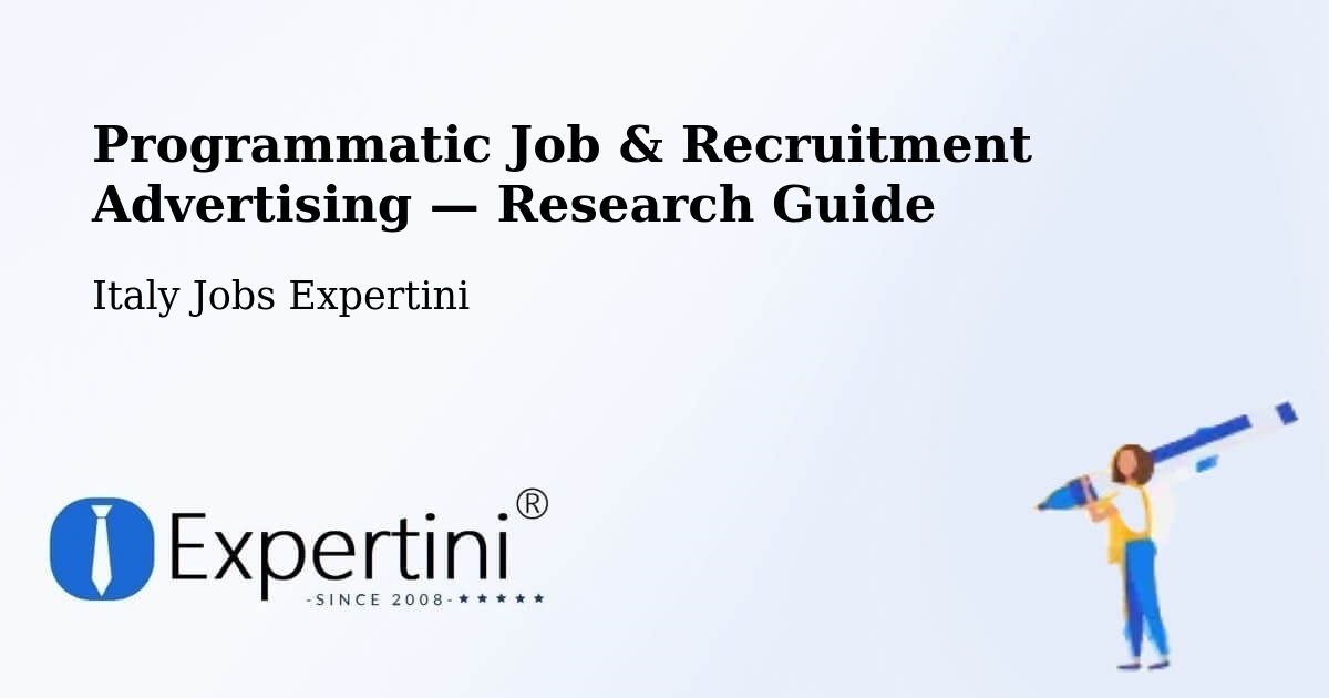 Programmatic Job & Recruitment Advertising — Research Guide – Corrido