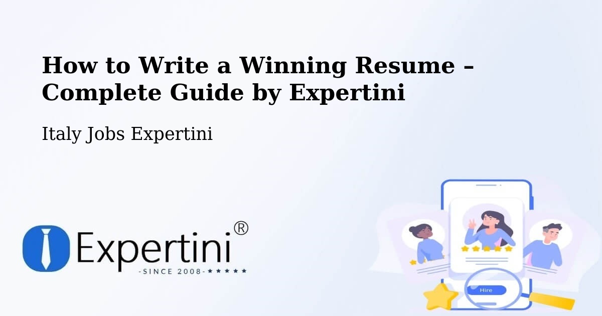 Resume Writing Guide for Job Seekers – Corrido - Corrido, Italy Jobs Expertini