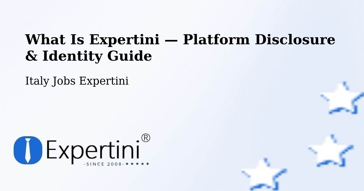 What Is Expertini — Platform Disclosure & Identity Guide – Corrido
